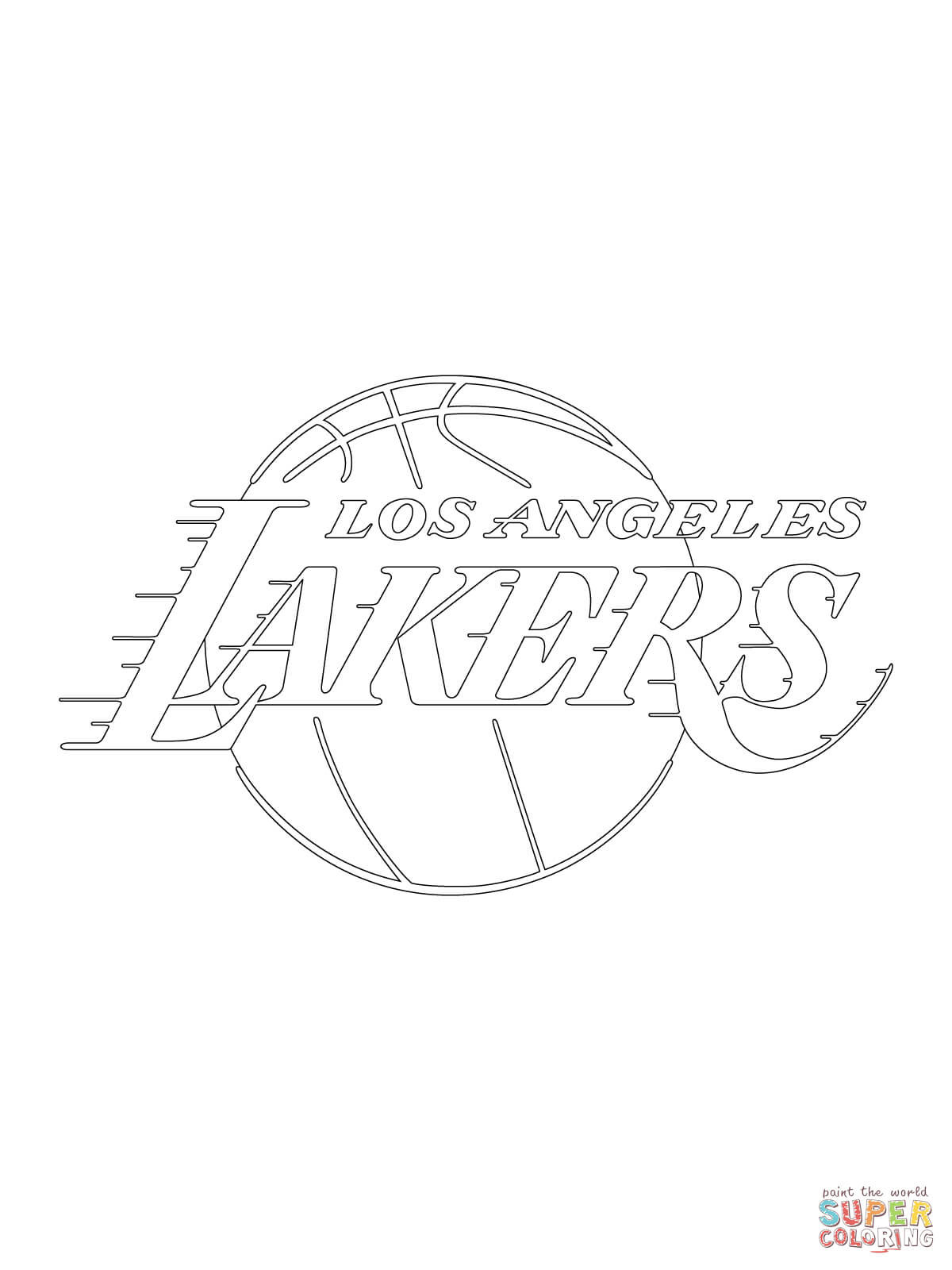 1200x1600 Lakers Coloring Pages