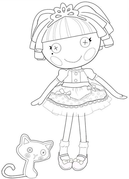 519x720 Lalaloopsy Coloring Pages For Girls. To Print For Free
