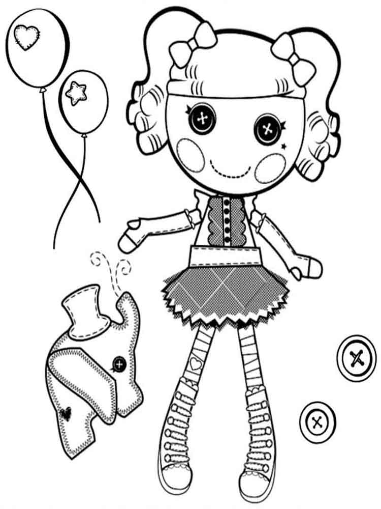 750x1000 Lalaloopsy Coloring Pages. Download And Print Lalaloopsy Coloring