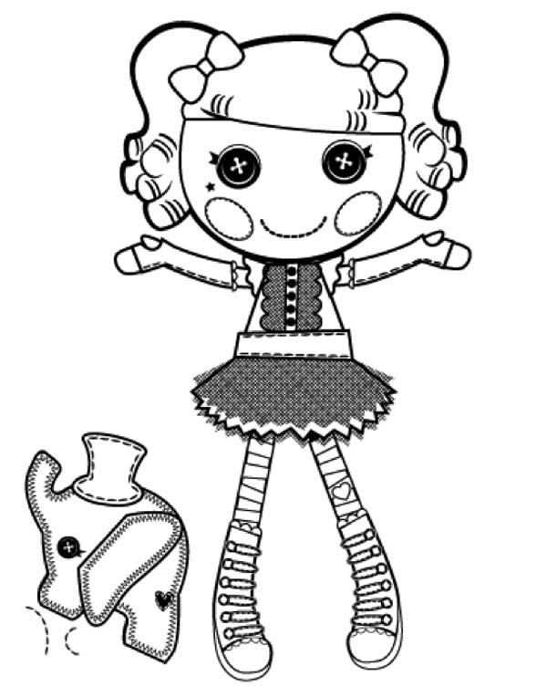 600x753 Lalaloopsy, Peanut Big Top From Lalaloopsy Coloring Page