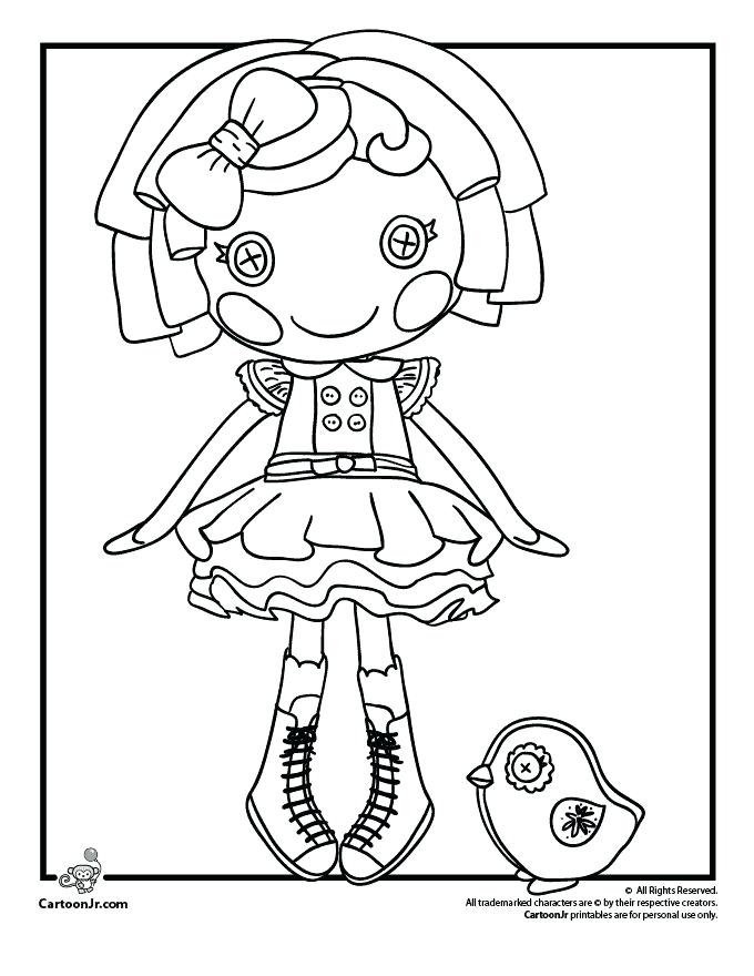 680x880 Lalaloopsy Coloring Page Coloring Pages To Print Lalaloopsy Peanut