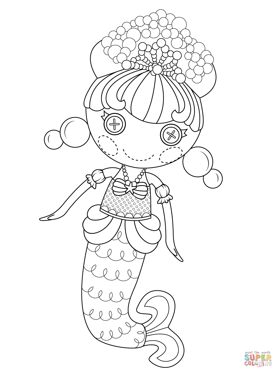 1175x1575 Lalaloopsy Coloring Pages Mermaid Page Colouring Ribsvigyapan