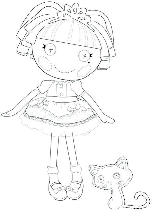520x721 Lalaloopsy Coloring Books Also Lovely Printable Coloring Pages