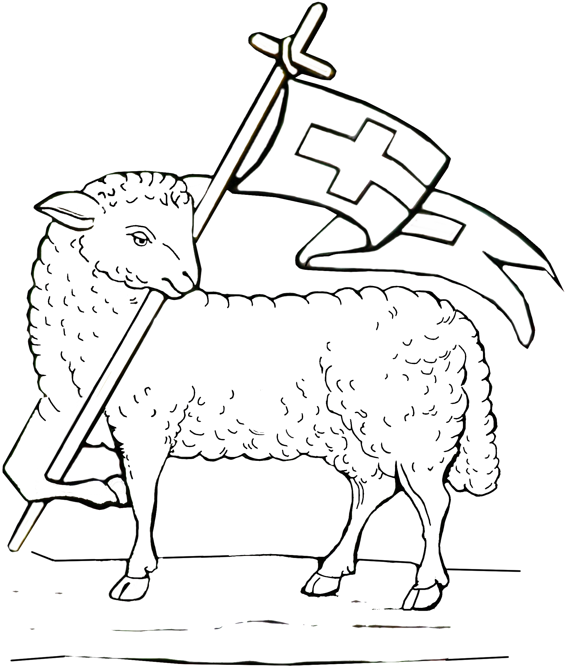 1915x2256 Lamb Of God Coloring Page
