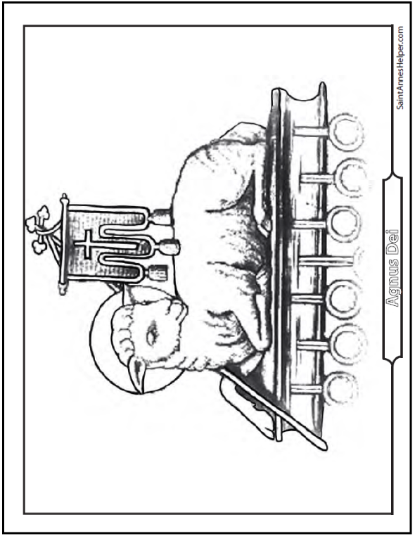 590x762 Agnus Dei Coloring Page Lamb Of God, Book Of Life