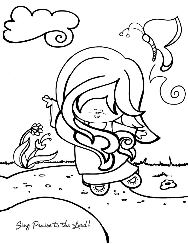 720x931 Chosen By God Coloring Sheet