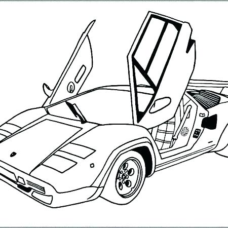 450x450 Easy Lamborghini Coloring Pages Printable Get This