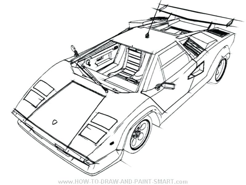 800x601 Coloring Pages Lamborghini Coloring Pages To Print For Free Free