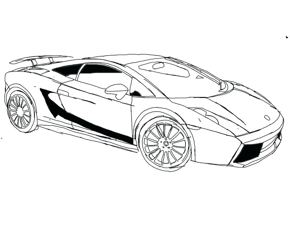 976x768 Lamborghini Coloring Sheet