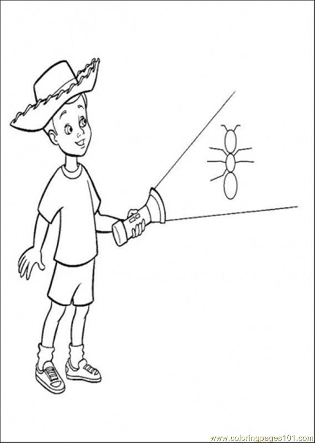 650x912 Andy Is Holding A Lamp Coloring Page