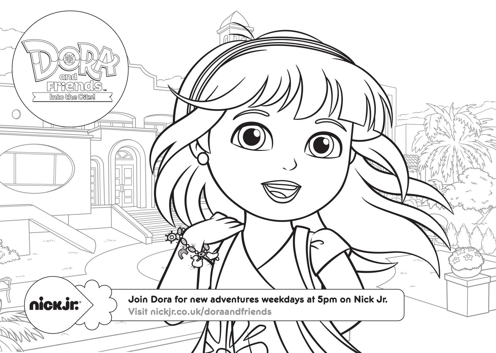 1600x1139 Dora Into The City Coloring Pages Download Coloring For Kids 2018