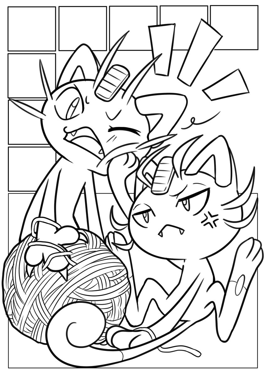 848x1200 Meowth Coloring Pages Printable Coloring For Kids 2018