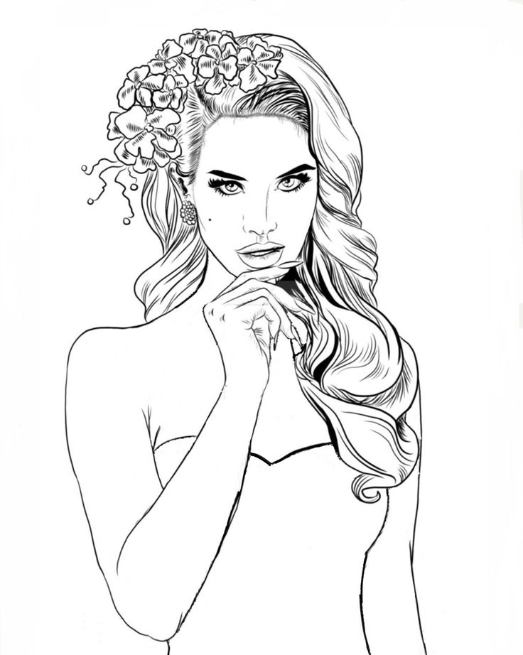 736x922 233 Best Women To Color Images On Coloring Pages