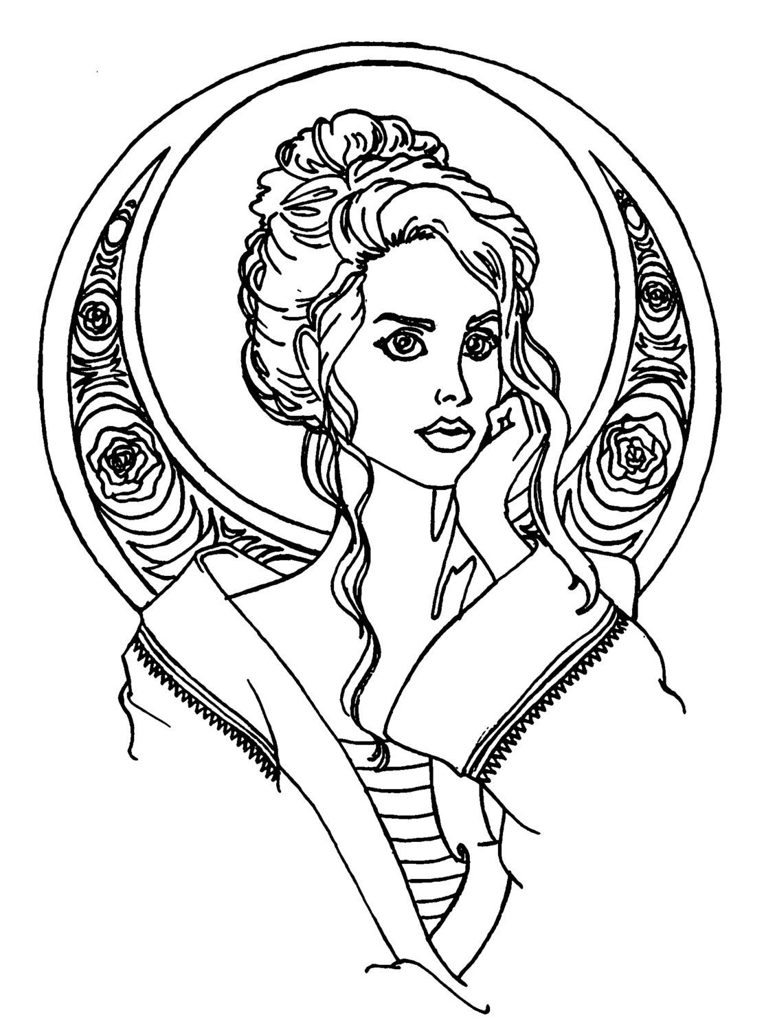 1112x1500 Sirens Of Song Adult Coloring Book Pages (Digital Download 2 Pages
