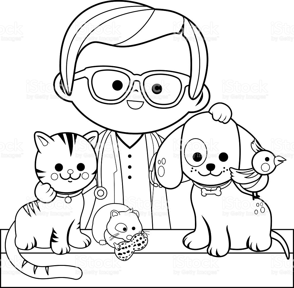 1024x1001 Veterinarian Coloring Pages Printable Coloring For Kids 2018