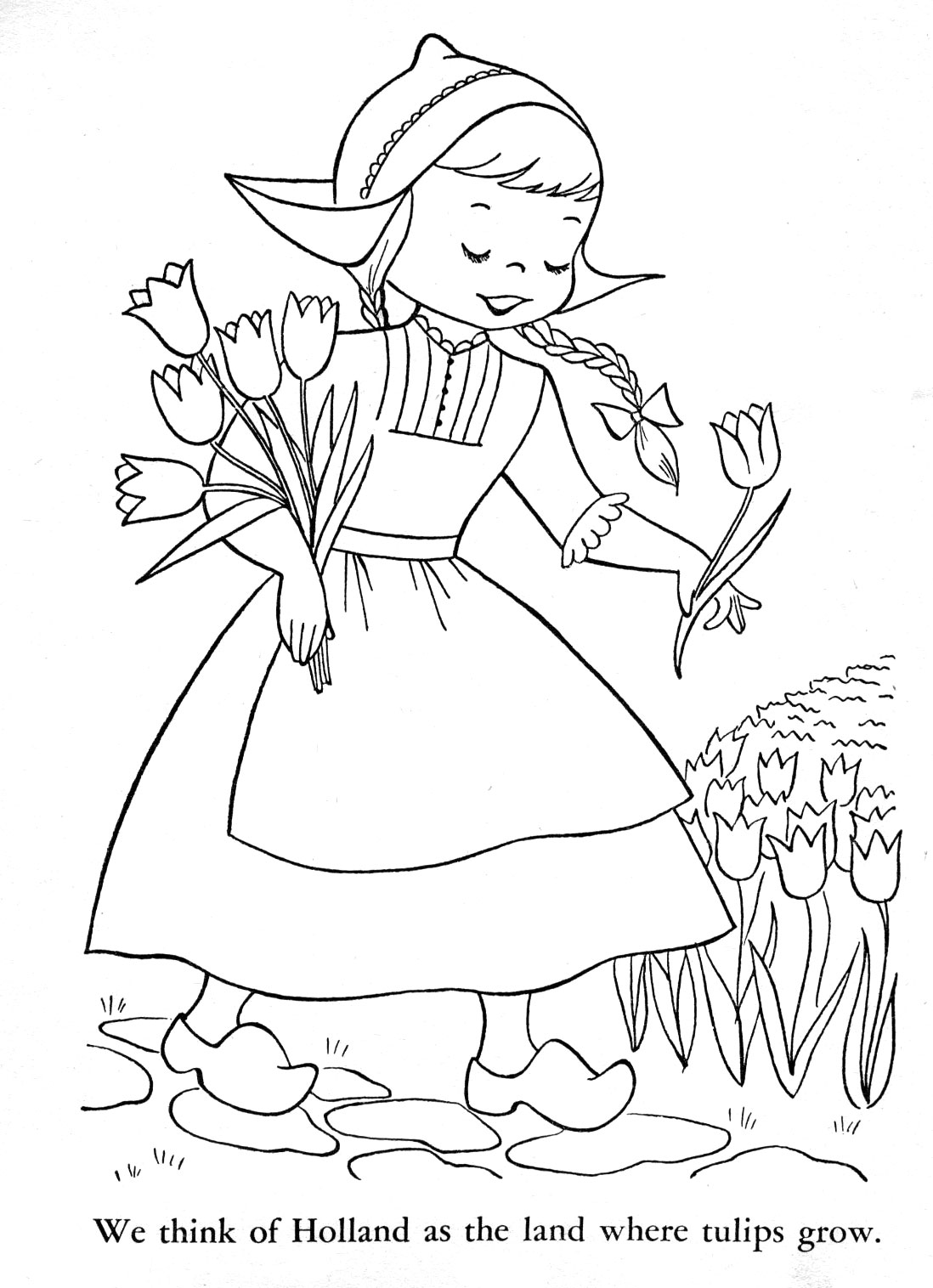 1098x1516 Children Of Other Lands Coloring Book, 1954 Q Is For Quilter