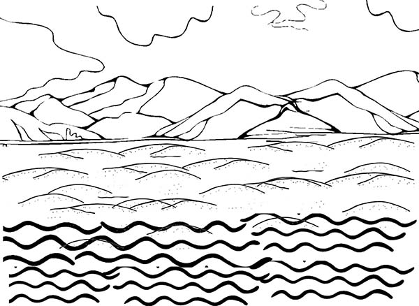 600x438 Days Of Creation Land And Water Coloring Pages Coloring Sun