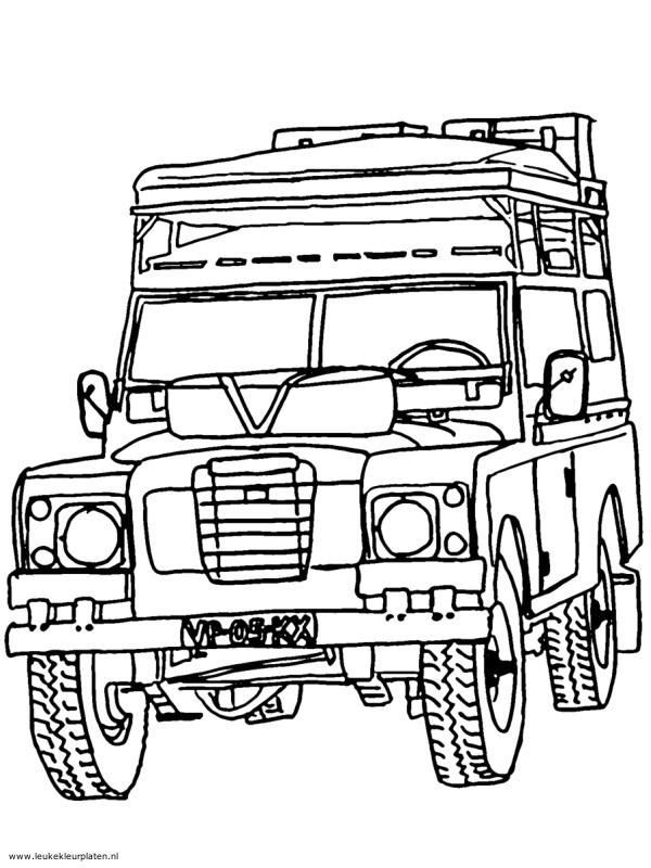 Land Rover Coloring Pages