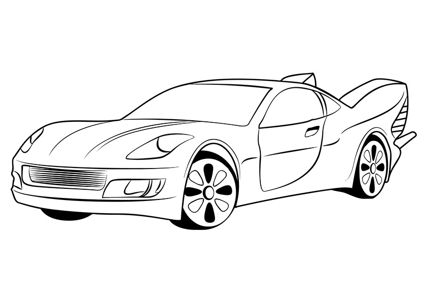 842x595 Free Printable Car Coloring Pages For Kids