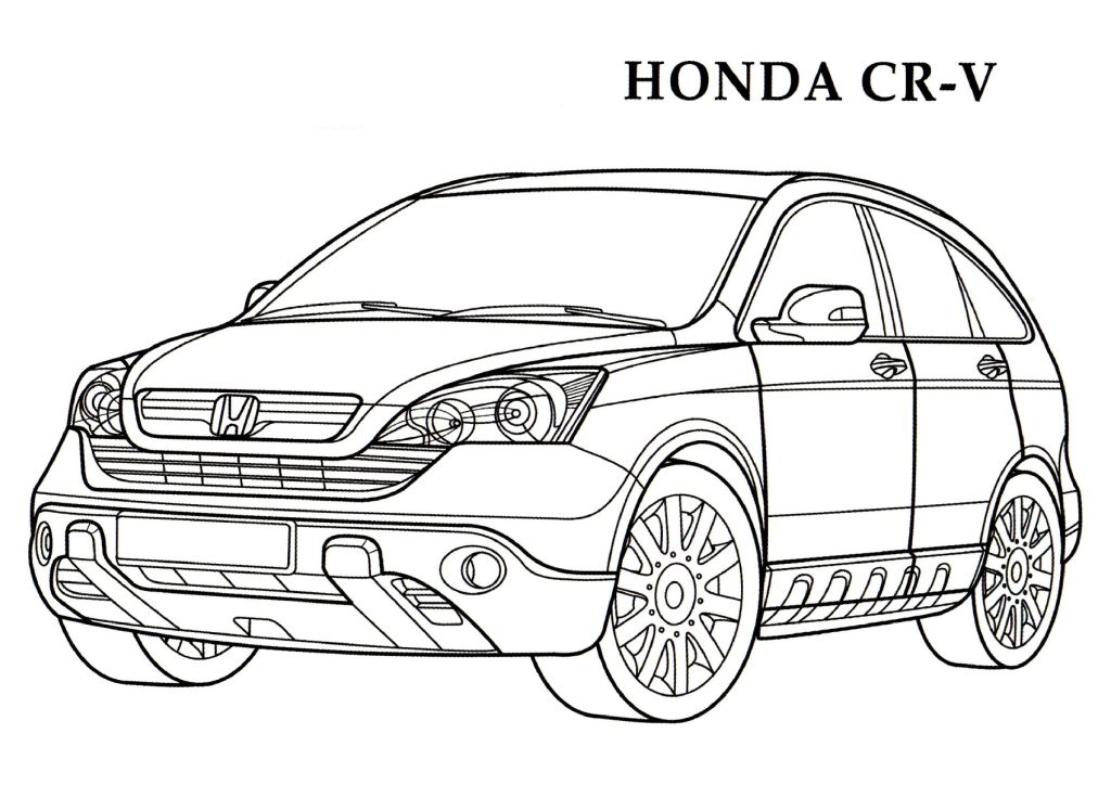 1024x724 Honda Coloring Pages