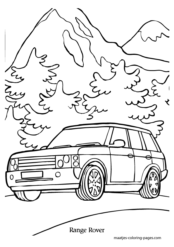 595x842 Range Rover Evoque Coloring Pages