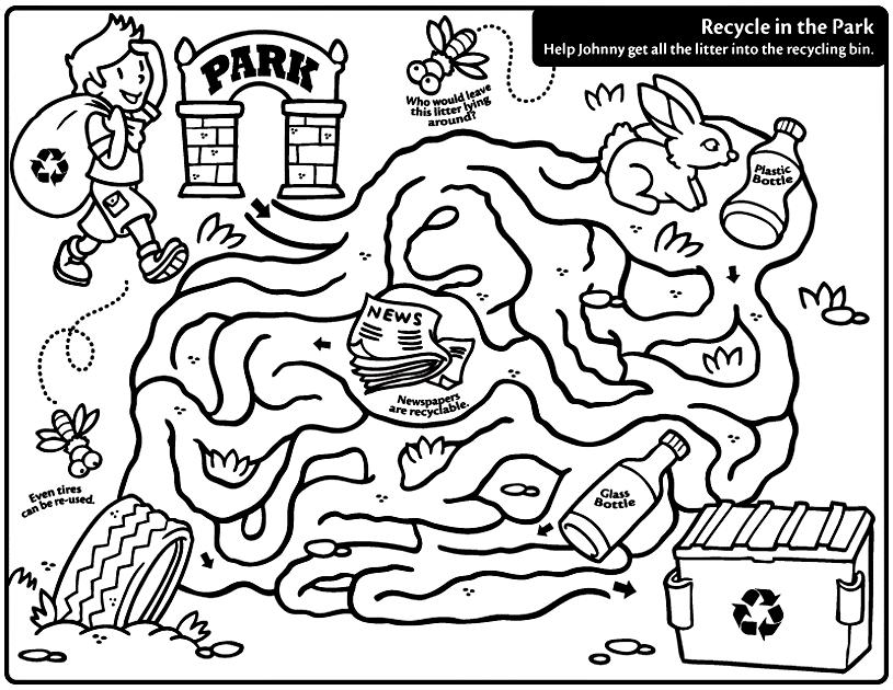 815x630 Recycling Coloring Page Coloring Pages Recycling Color Pages Az