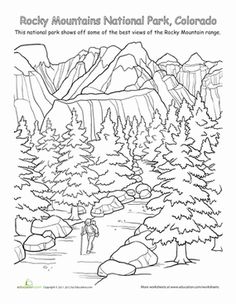 Landforms Coloring Pages For Kids