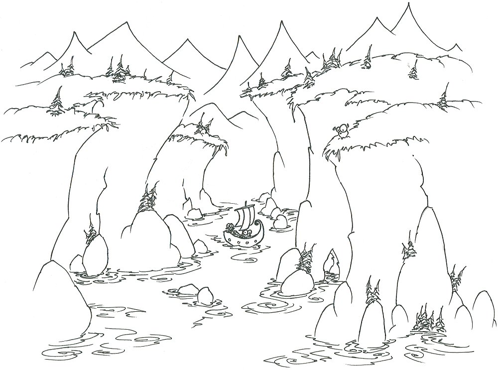 1000x743 Attractive Landform Coloring Pages Photo