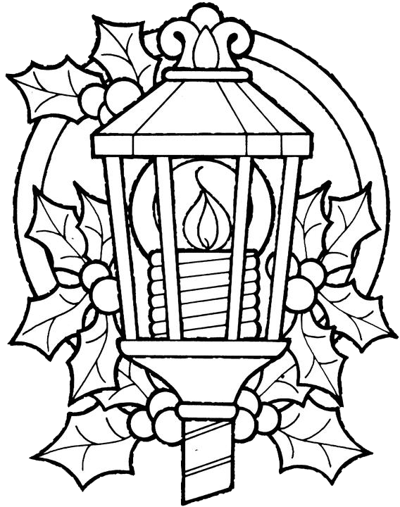 568x720 Christmas Lantern Coloring Pages 1 Free Patterns Printables