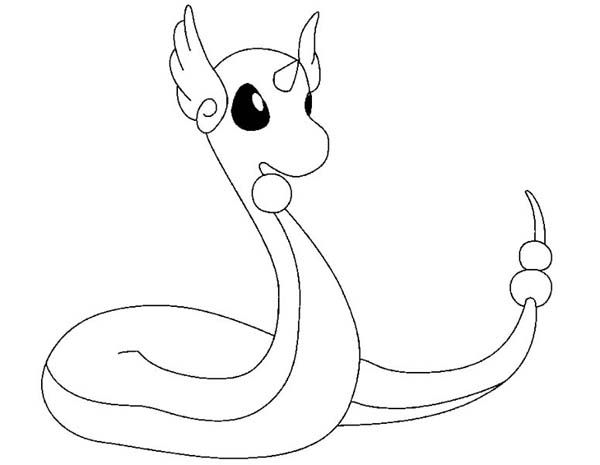 600x465 Dragonair Legendary Pokemon Coloring Page Dragonair Legendary