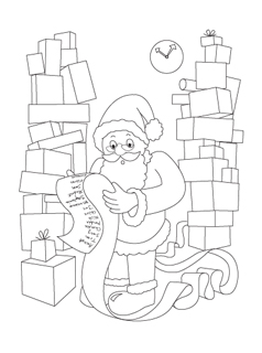238x320 Printable Christmas Coloring Pages