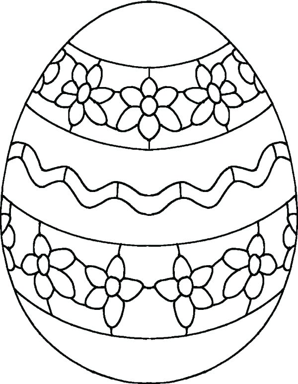 600x772 Coloring Sheets Easter Eggs Egg Patterns Color Free Egg Coloring