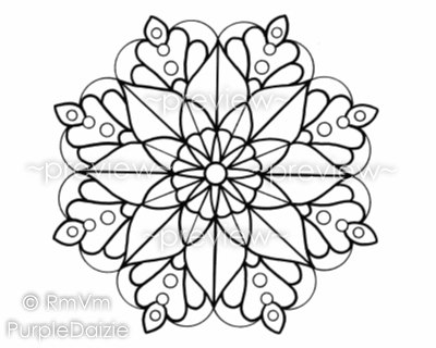 400x320 Mandala Color Page Coloring Page Printable Mandala Large Jpeg File