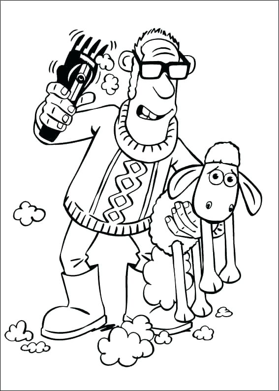 567x794 Las Posadas Color Pages The Sheep Coloring For Kids To 4 Movie