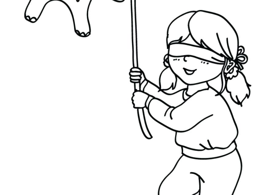 879x635 Las Posadas Coloring Pages Pinata Coloring Page Sketch Templates