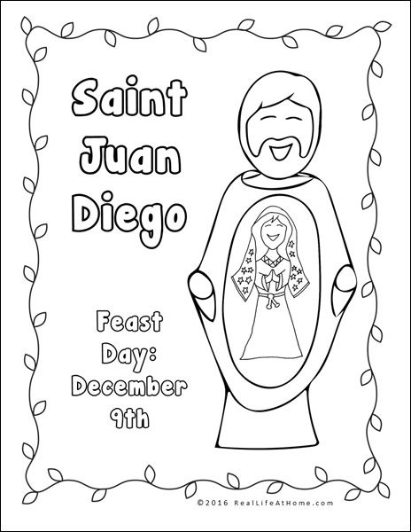464x600 Our Lady Of Guadalupe Printables And Worksheet Packet Sunday