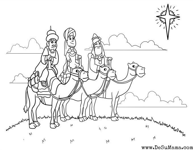 680x526 Three Kings Printable