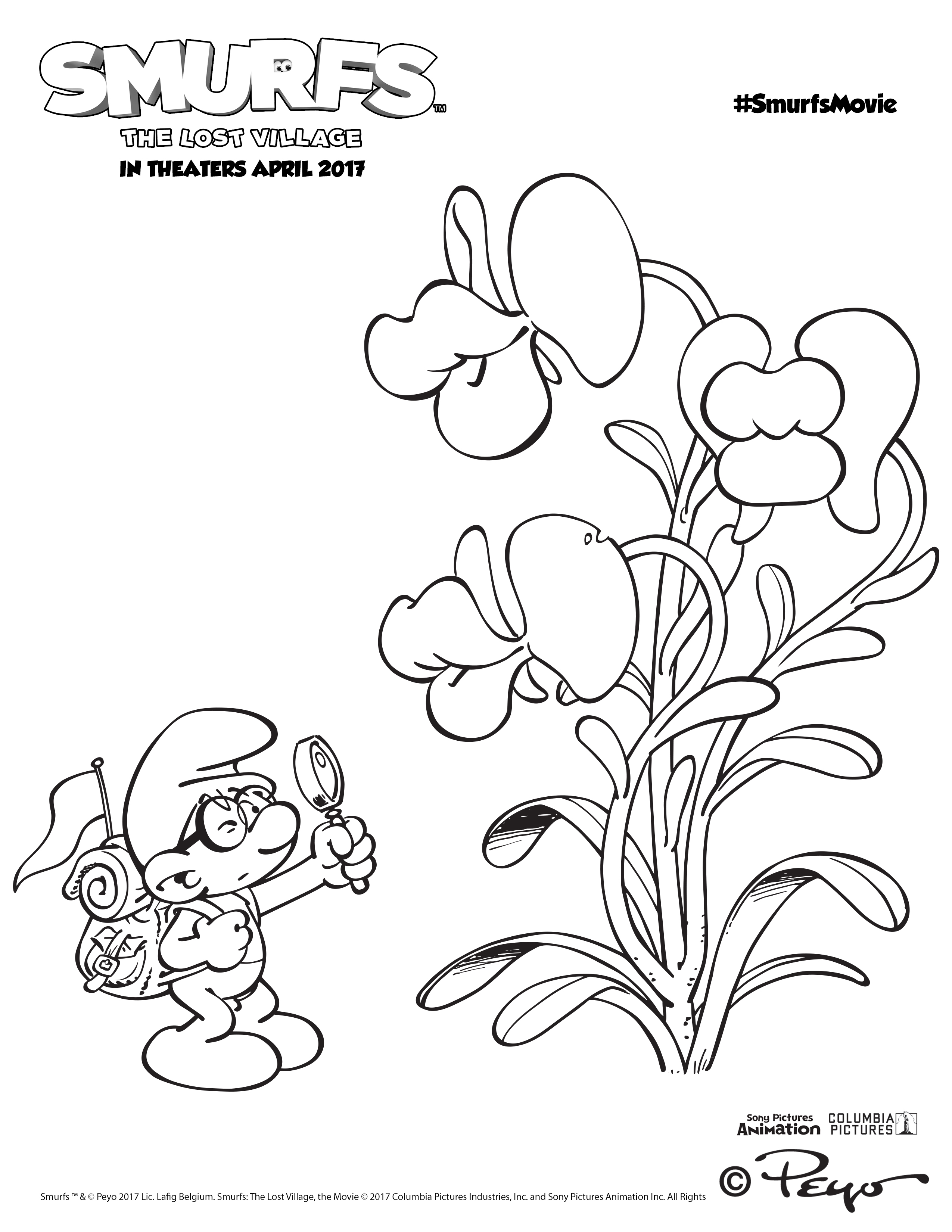 2550x3300 Smurfs The Lost Village Printable Coloring Sheets + Win Tickets