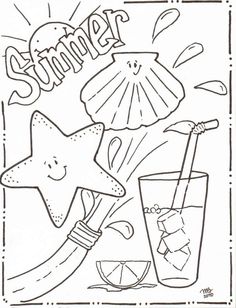 236x308 Summertime Coloring Sheets Michelle Kemper Brownlow Summer