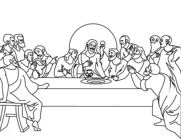 600x464 Innovation Inspiration Last Supper Coloring Pages The Of