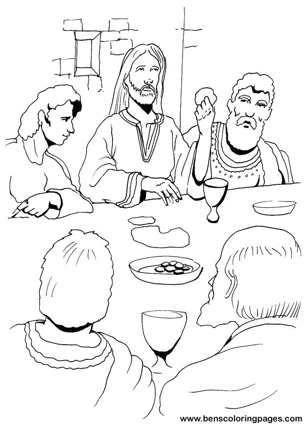 627x873 Leonardo Da Vinci Coloring Pages Delightful Decoration Last Supper