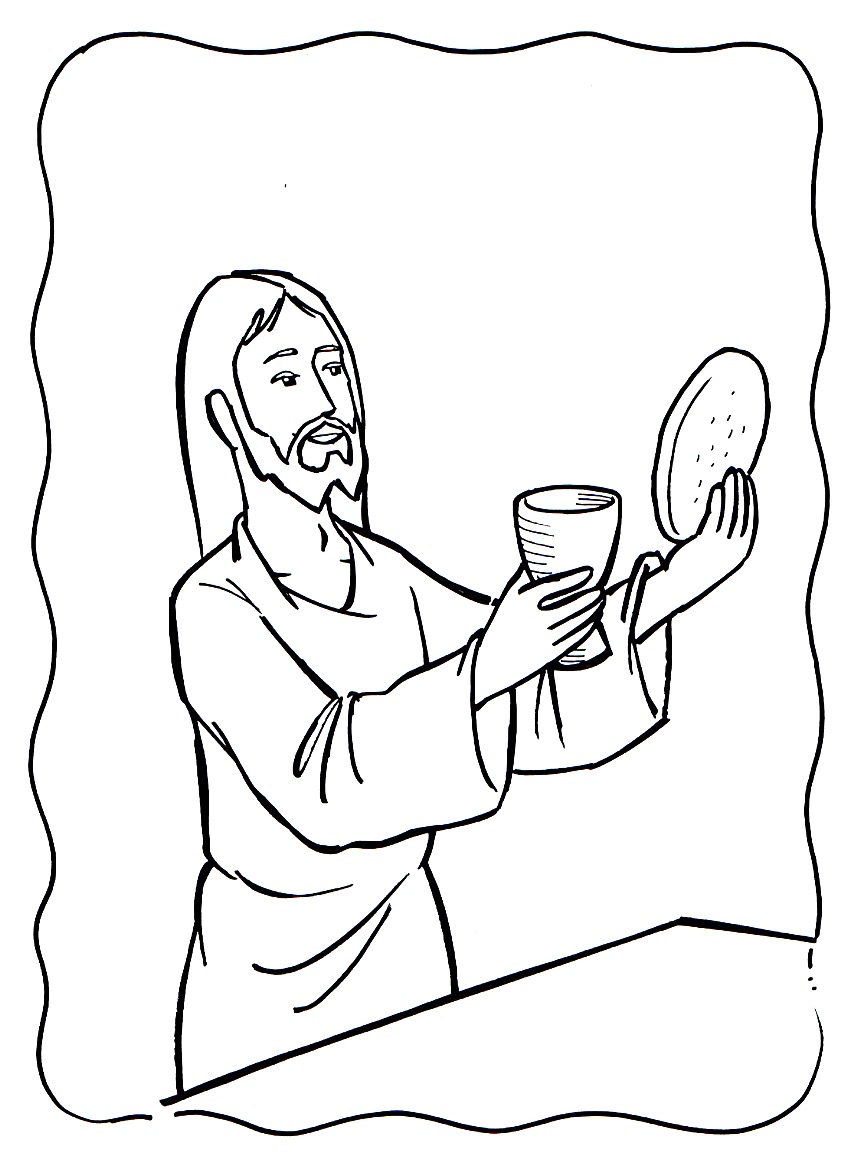 857x1172 The Last Supper By Leonardo Da Vinci Coloring Page Free