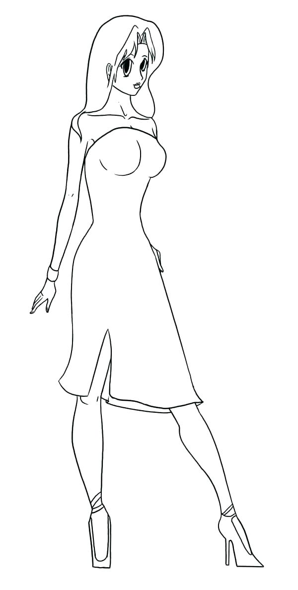 600x1188 Fashion Coloring Pages The Fashion The Fashion Coloring Page