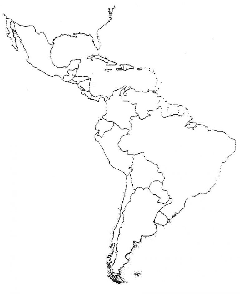 768x942 Latin America Map Coloring Pages Fresh North And South Quiz