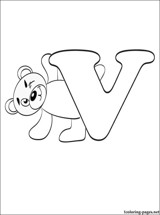 560x750 Letter V Coloring Page Coloring Pages