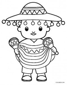 237x300 Cinco De Mayo Coloring Pages To Print School