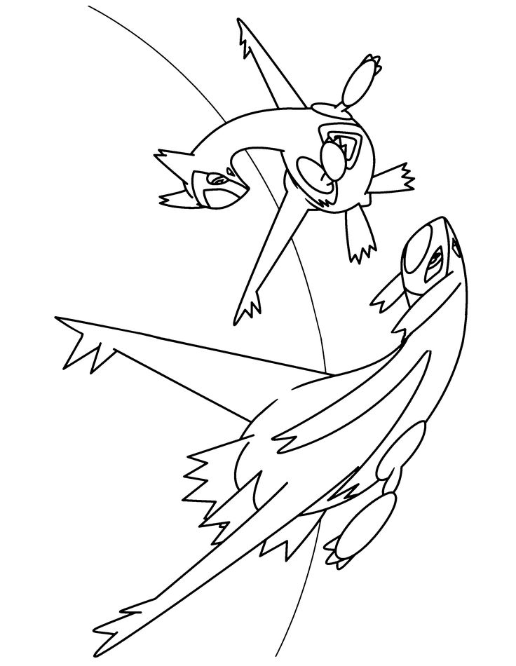 Latios Coloring Page