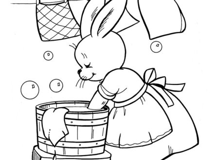 Laundry Coloring Pages