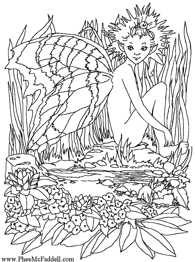 670x900 Little Lavender Fairy Coloring Pages