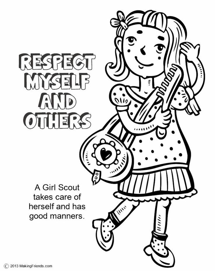 736x925 Girl Scout Law Coloring Book